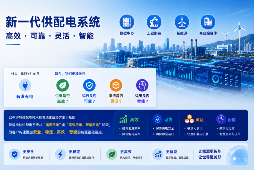 高效、可靠、灵活、智能:新一代供配电系统正在这样升级