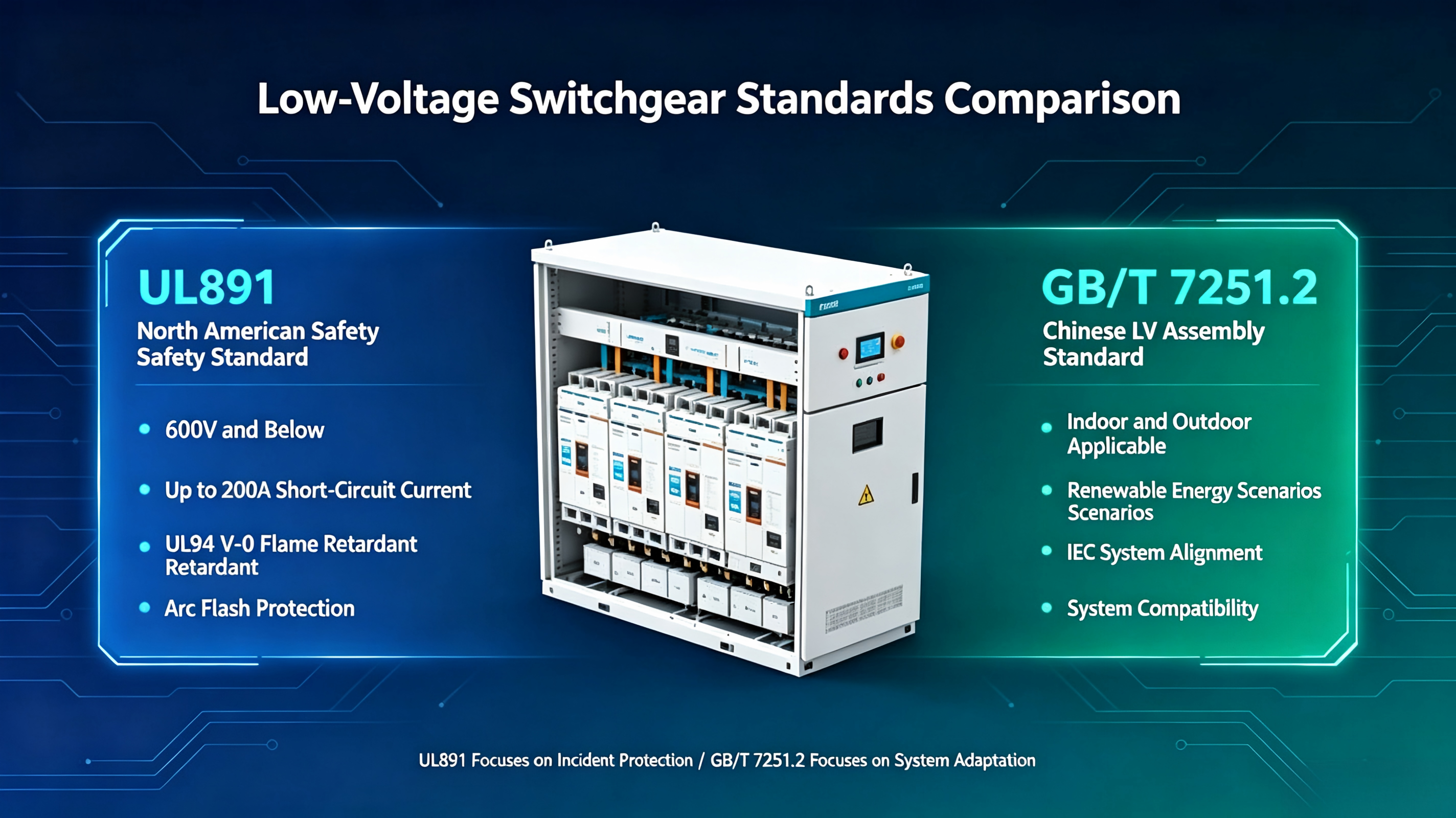 Comparison of Low-Voltage Switchgear Standards: UL 891 vs. GB/T 7251.2